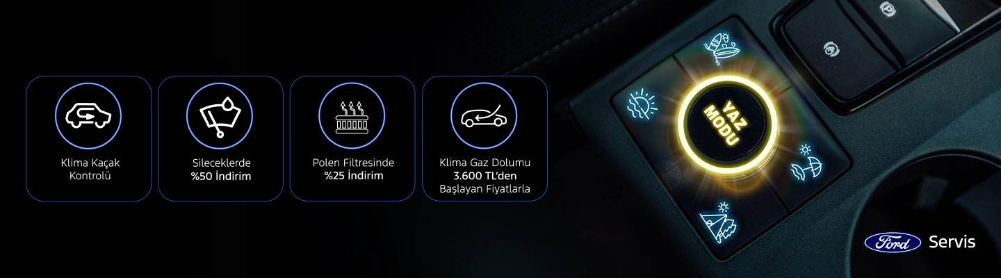 Ücretsiz Yaz Kontrolleri Ford Yetkili Servisleri'nde!